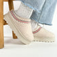 Plateau Teddy Mini Boots Slipper - weiss