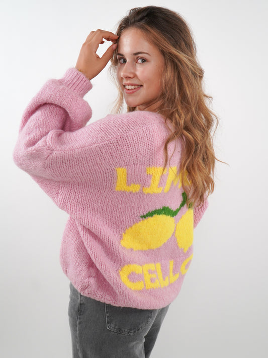 Limoncello Strickjacke - Rosa