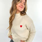 ZWEITELIEBE 01 Love Collar Heartfelt Pullover - beigebraun vom Umtausch ausgeschlossen