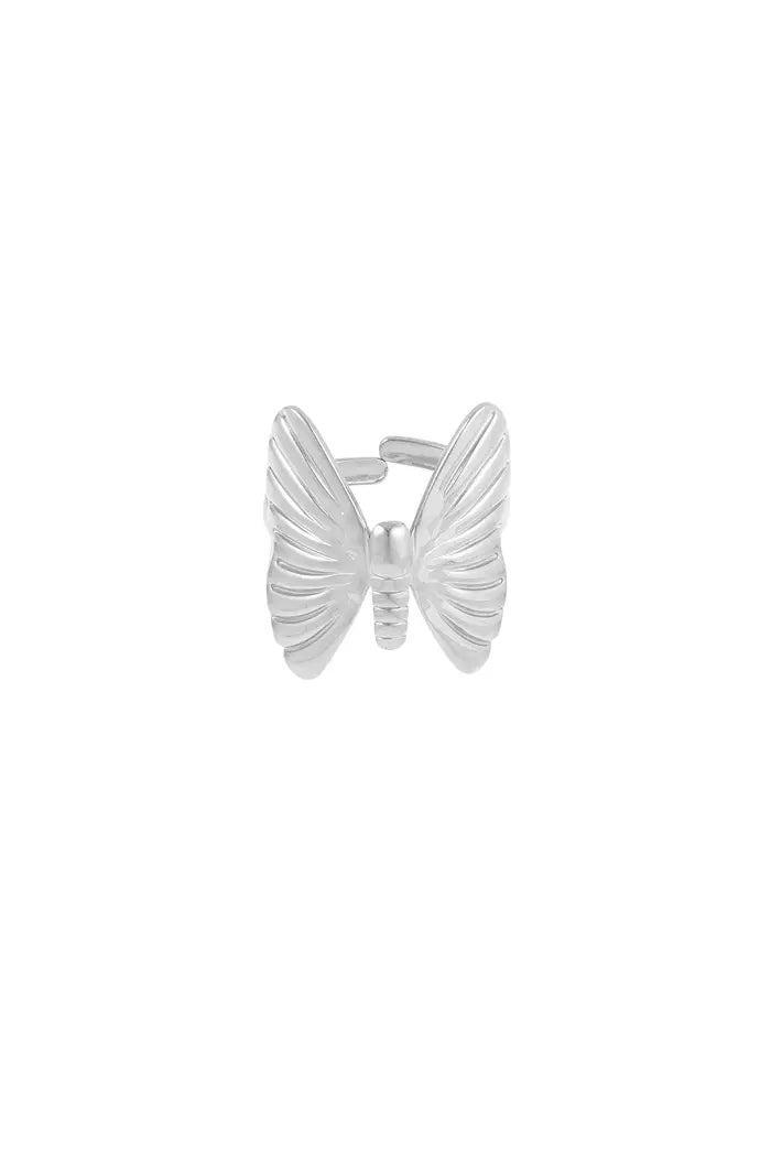 Butterfly Ring - Gold Silber