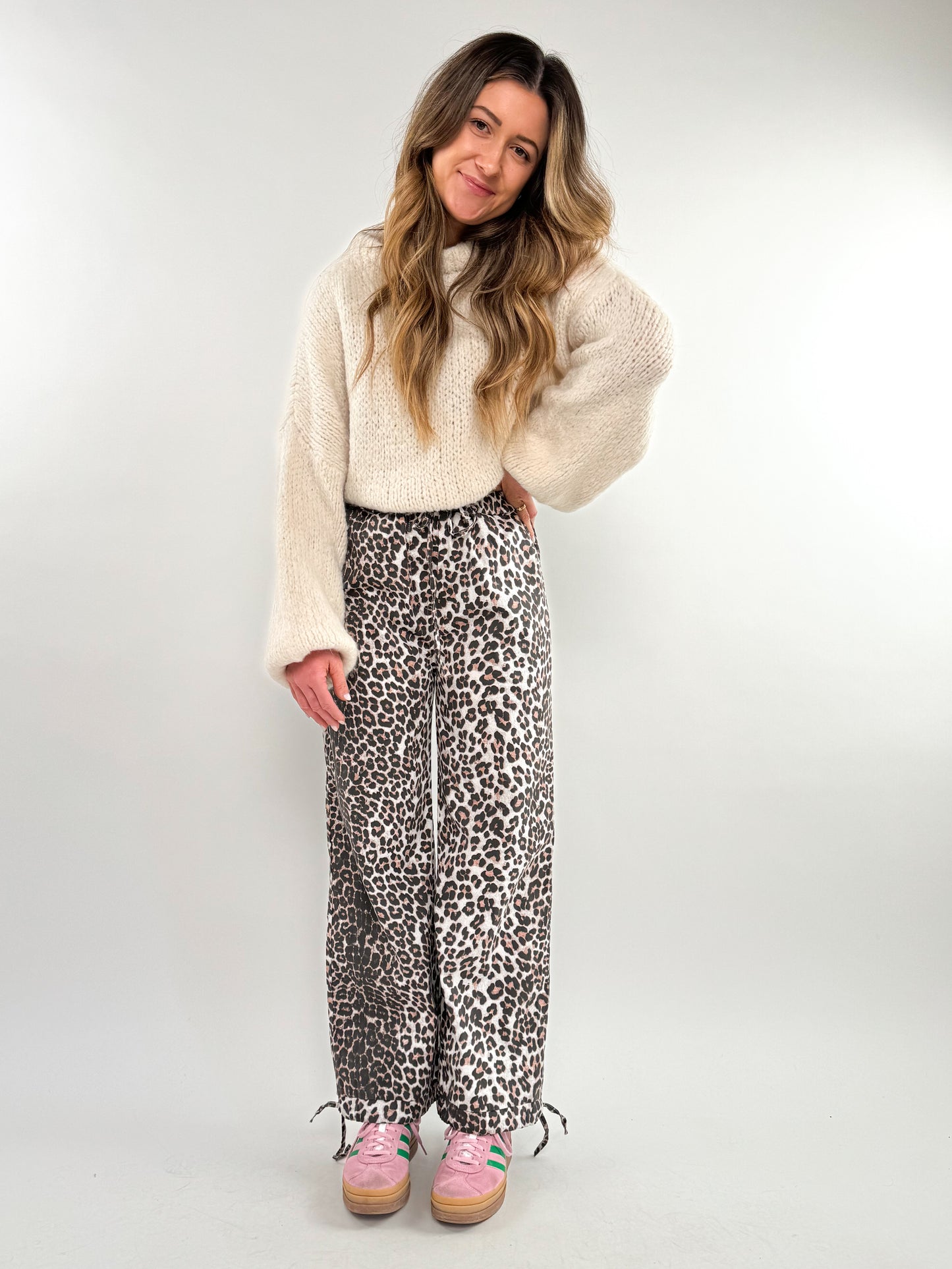 Cotton Hose Leopard