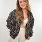 Bomberjacke Leopard - braun