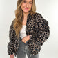 Bomberjacke Leopard - braun