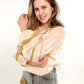 Boho Bluse Indi - beige/gold