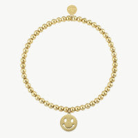 Armband mit Smiley – Gold