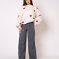 Arrow & Heart Sweater - Creme