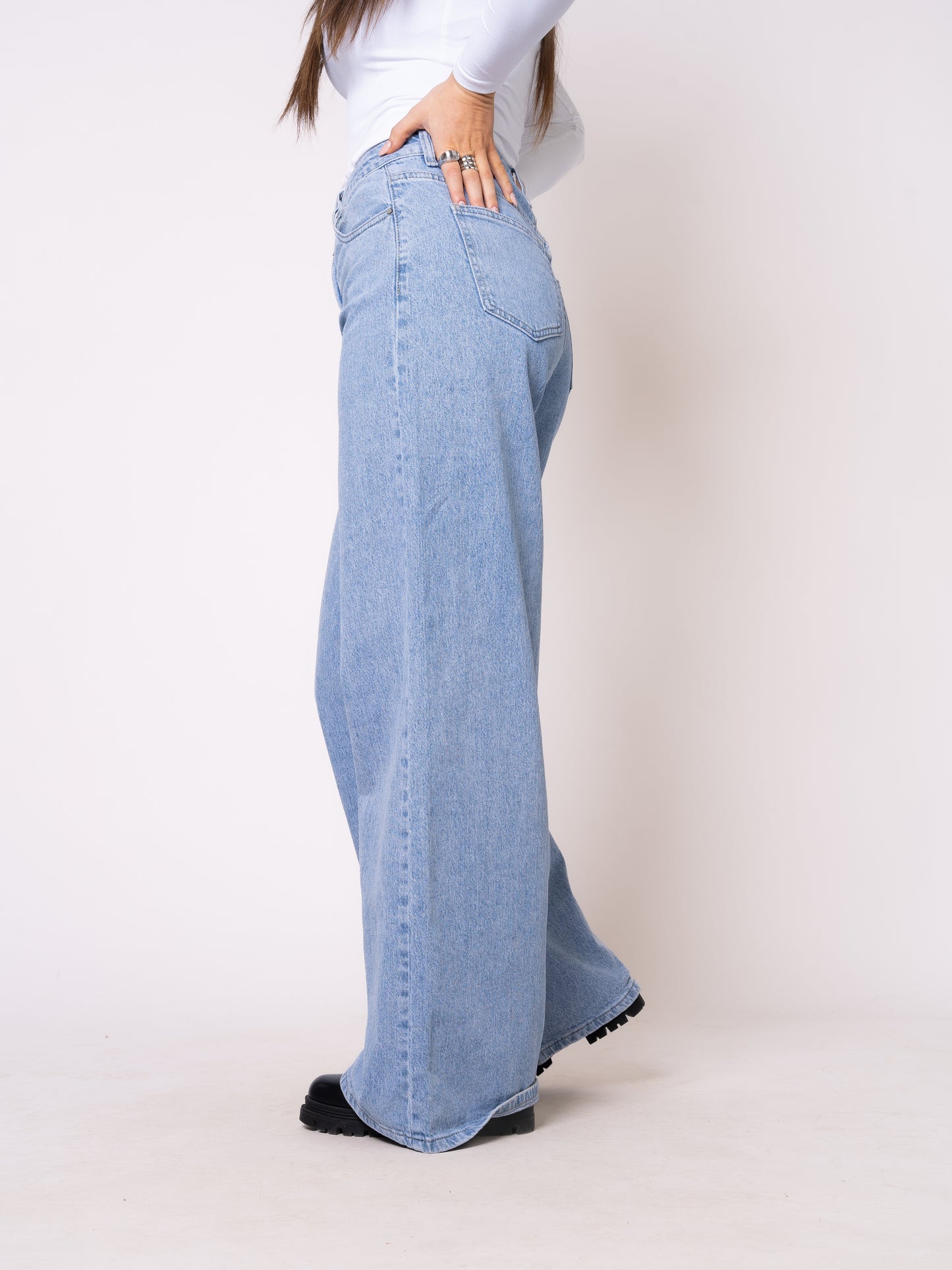 Wide Leg Jeans Claire - Denim Blue