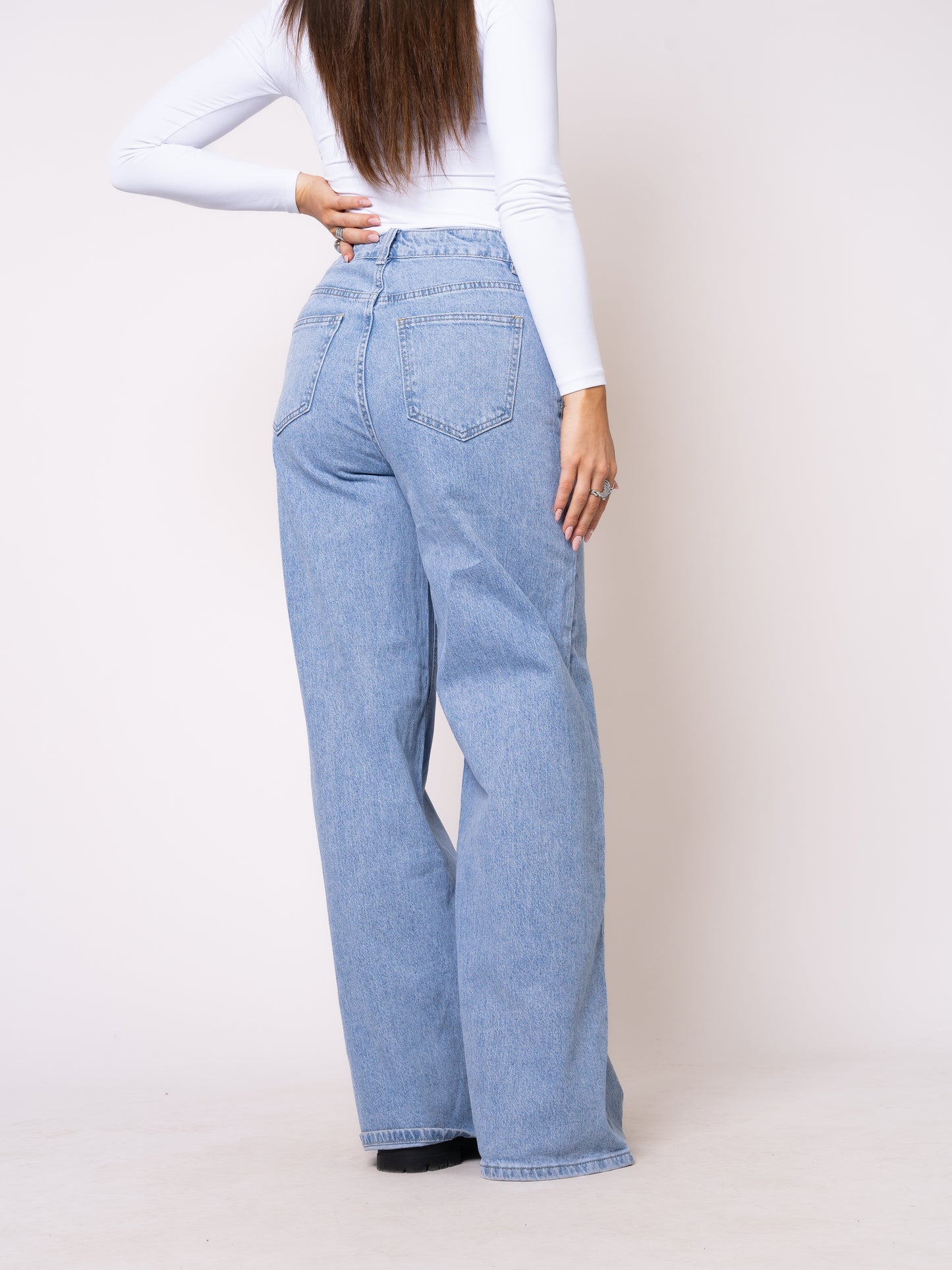 Wide Leg Jeans Claire - Denim Blue