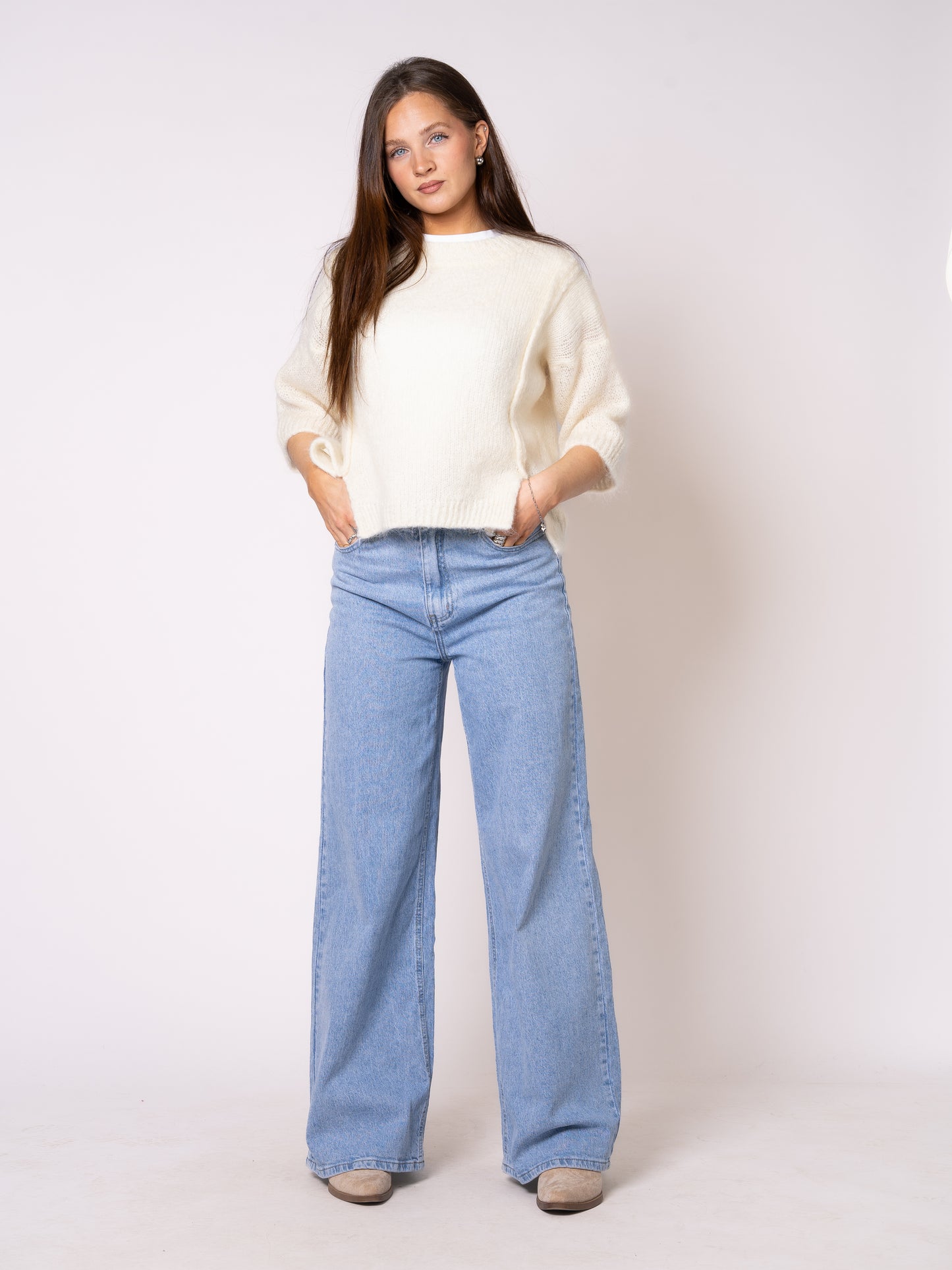 Wide Leg Jeans Claire - Denim Blue