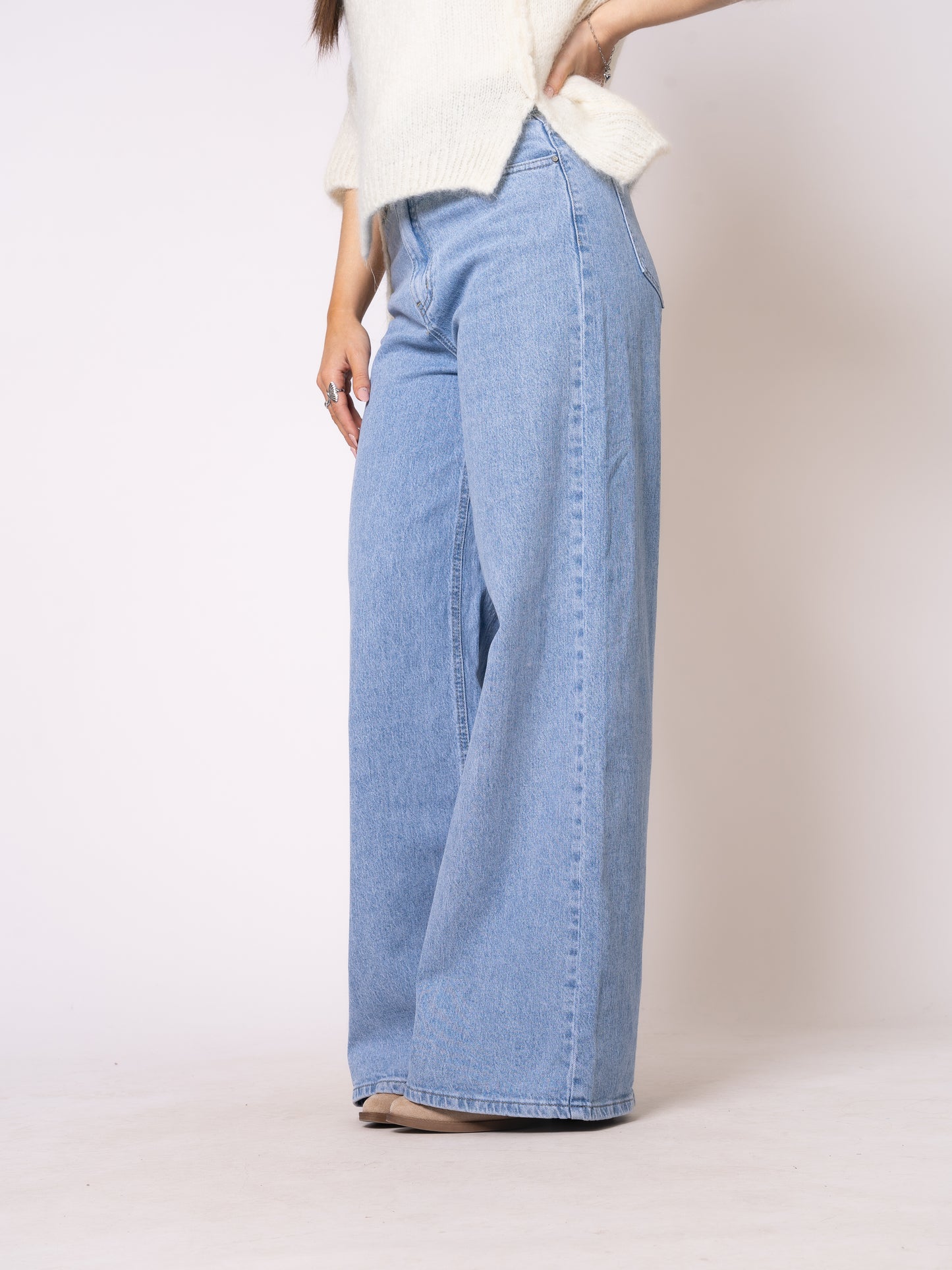 Wide Leg Jeans Claire - Denim Blue