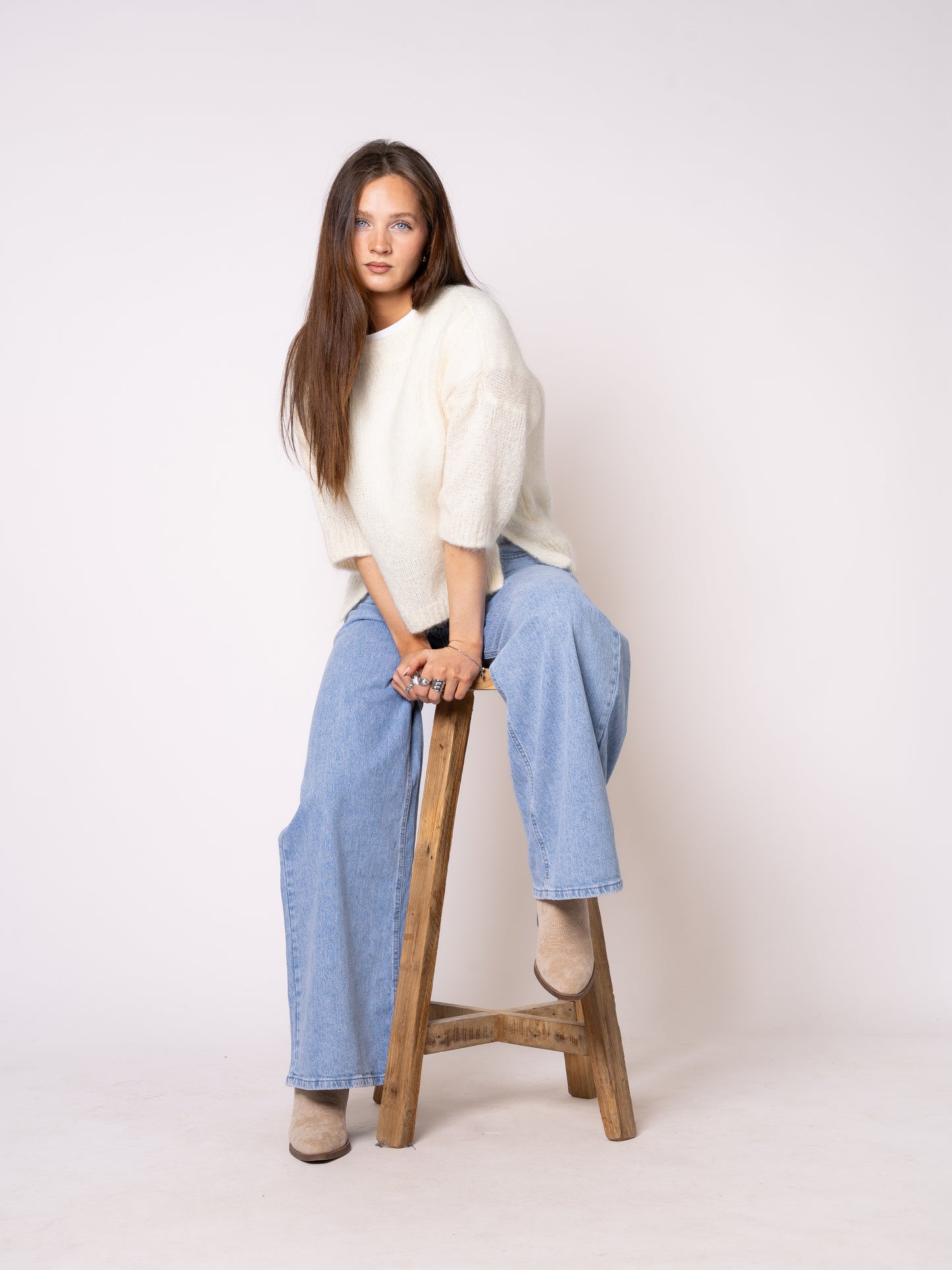 Wide Leg Jeans Claire - Denim Blue