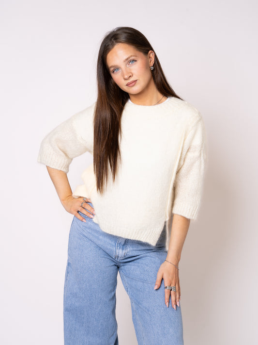 Classy Shaped Strickshirt - Creme