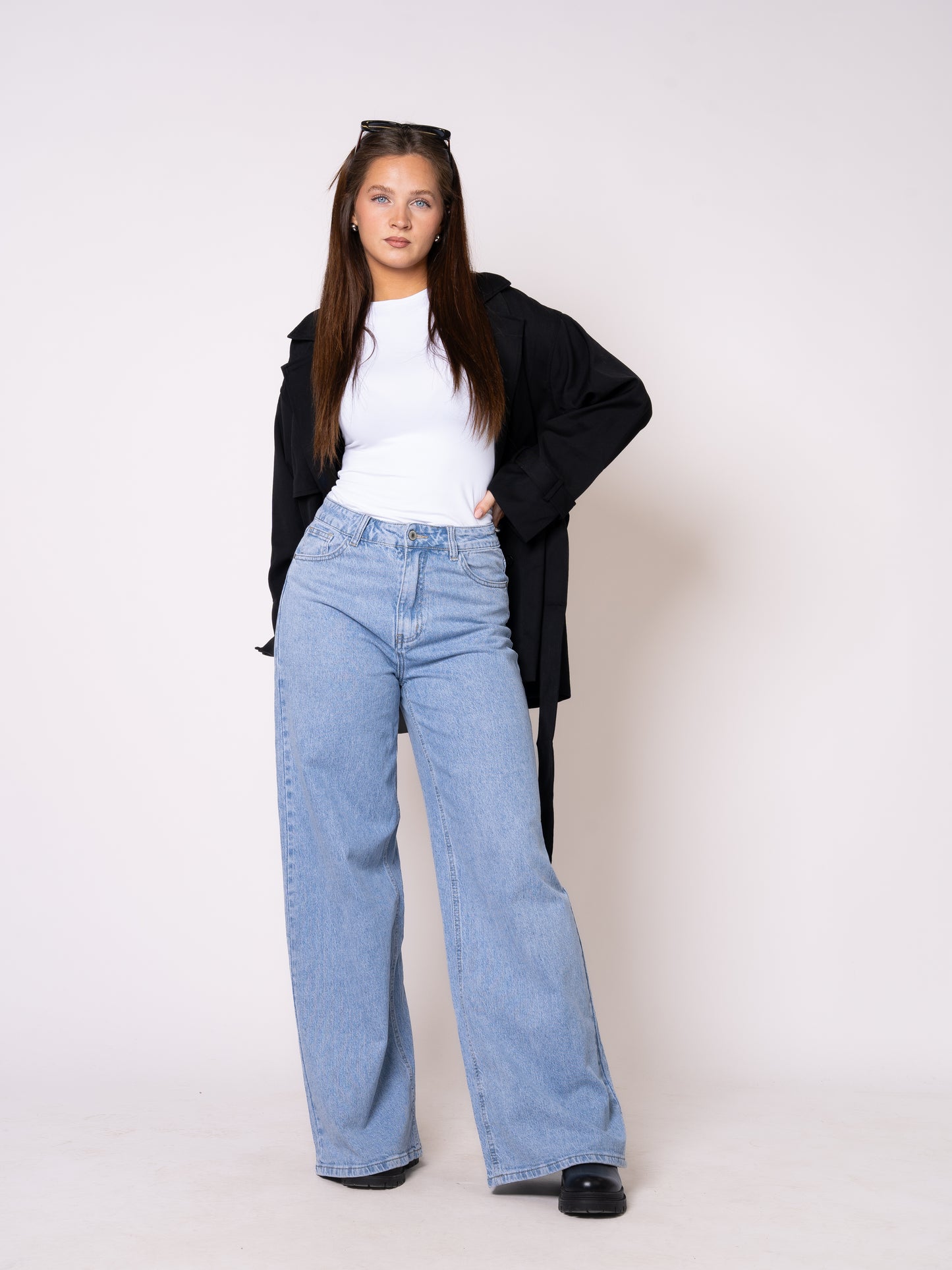 Wide Leg Jeans Claire - Denim Blue