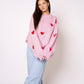 Arrow & Heart Sweater - Rosa