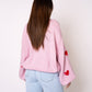 Arrow & Heart Sweater - Rosa