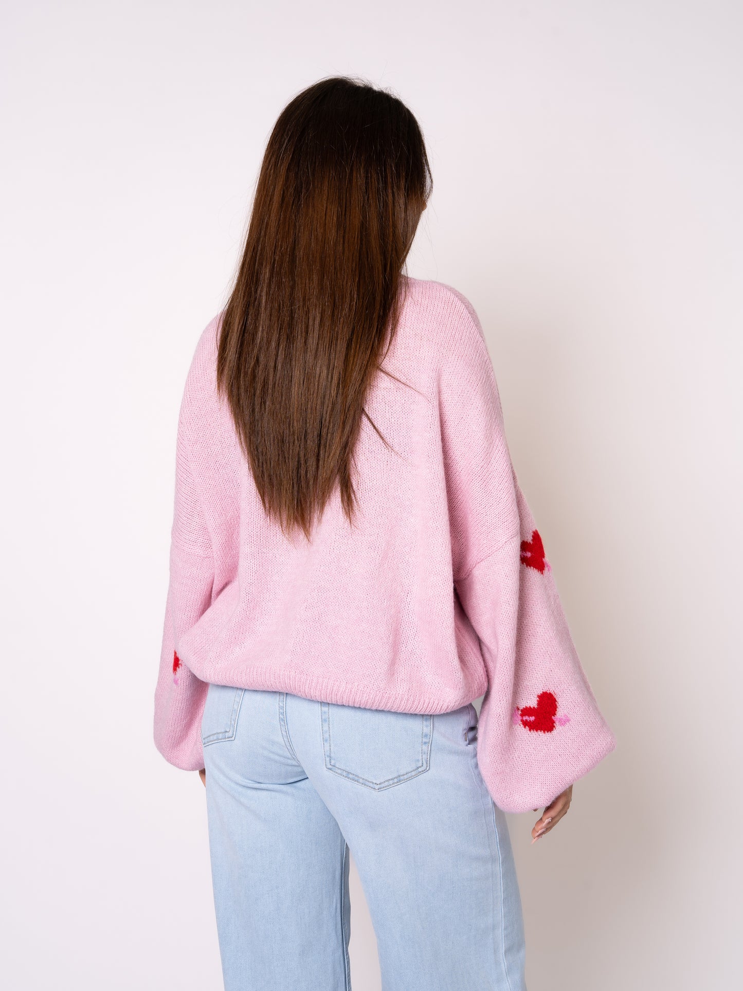 Arrow & Heart Sweater - Rosa