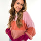 Rainbow Hues Cozy Knit - bordeaux