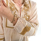 Boho Bluse Indi - beige/gold