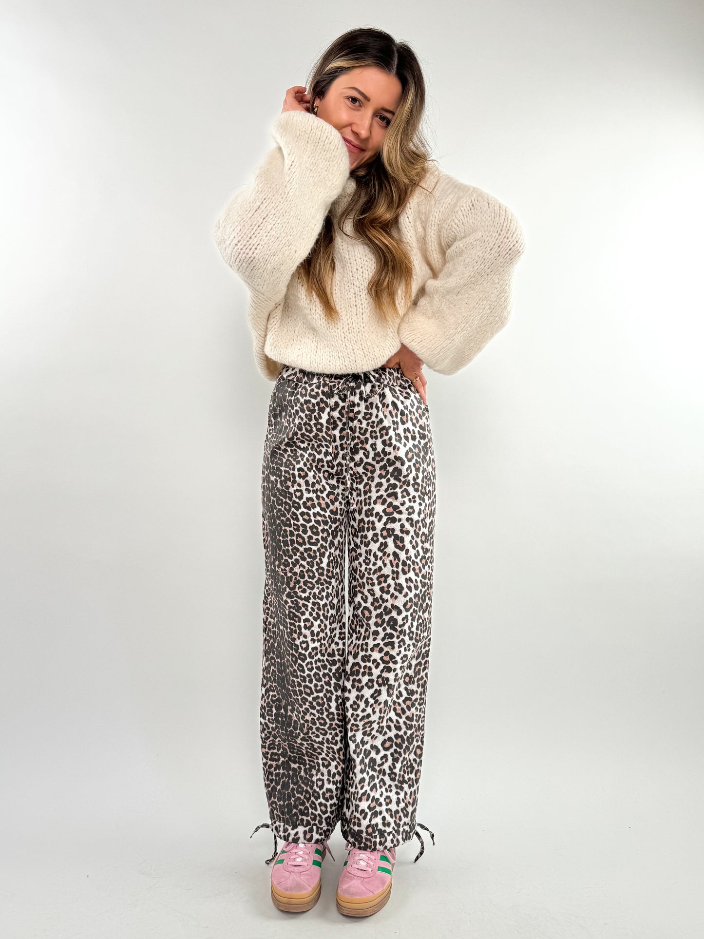 Cotton Hose Leopard