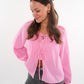 Musselin Bow Cardigan Mila - Rosa