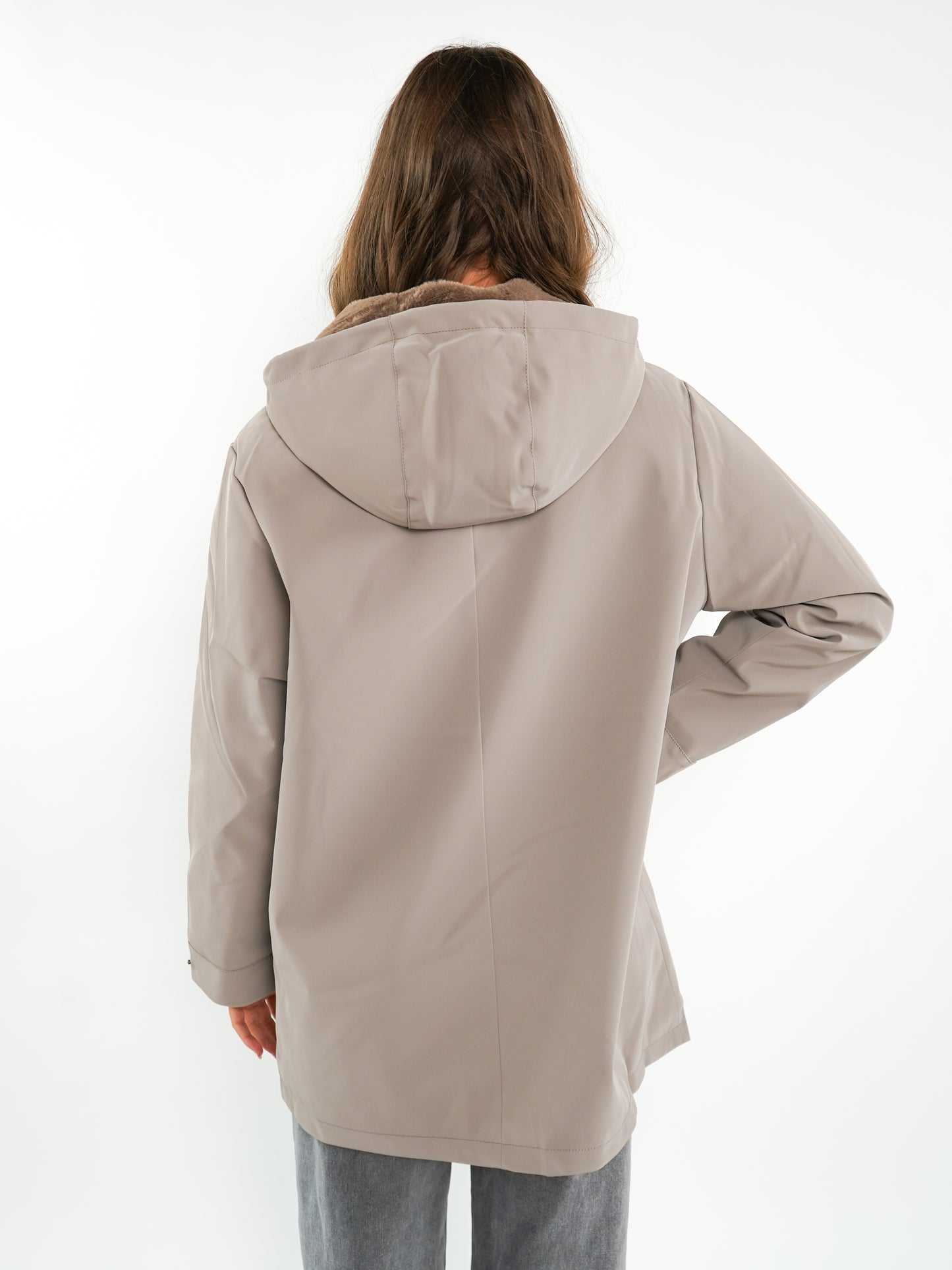 Chic Trek Coat - Dark Clay