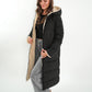 Two in One Winterjacke -  Schwarz/Creme