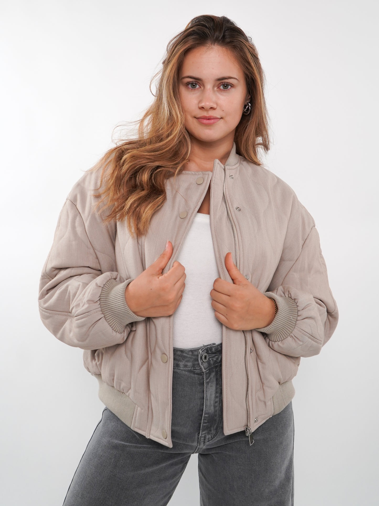 ZWEITELIBE 831 Bomberjacke Cold Days - Beige- Vom Umtausch ausgeschlossen