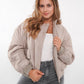 ZWEITELIBE 831 Bomberjacke Cold Days - Beige- Vom Umtausch ausgeschlossen