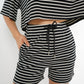 Stripe Me Up Shorts - schwarz