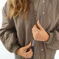 Bomberjacke Cold Days - Braun mit Grau