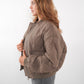 Bomberjacke Cold Days - Braun mit Grau