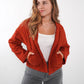 Musselin Steppjacke Valerie - Rostbraun