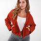 Musselin Steppjacke Valerie - Rostbraun