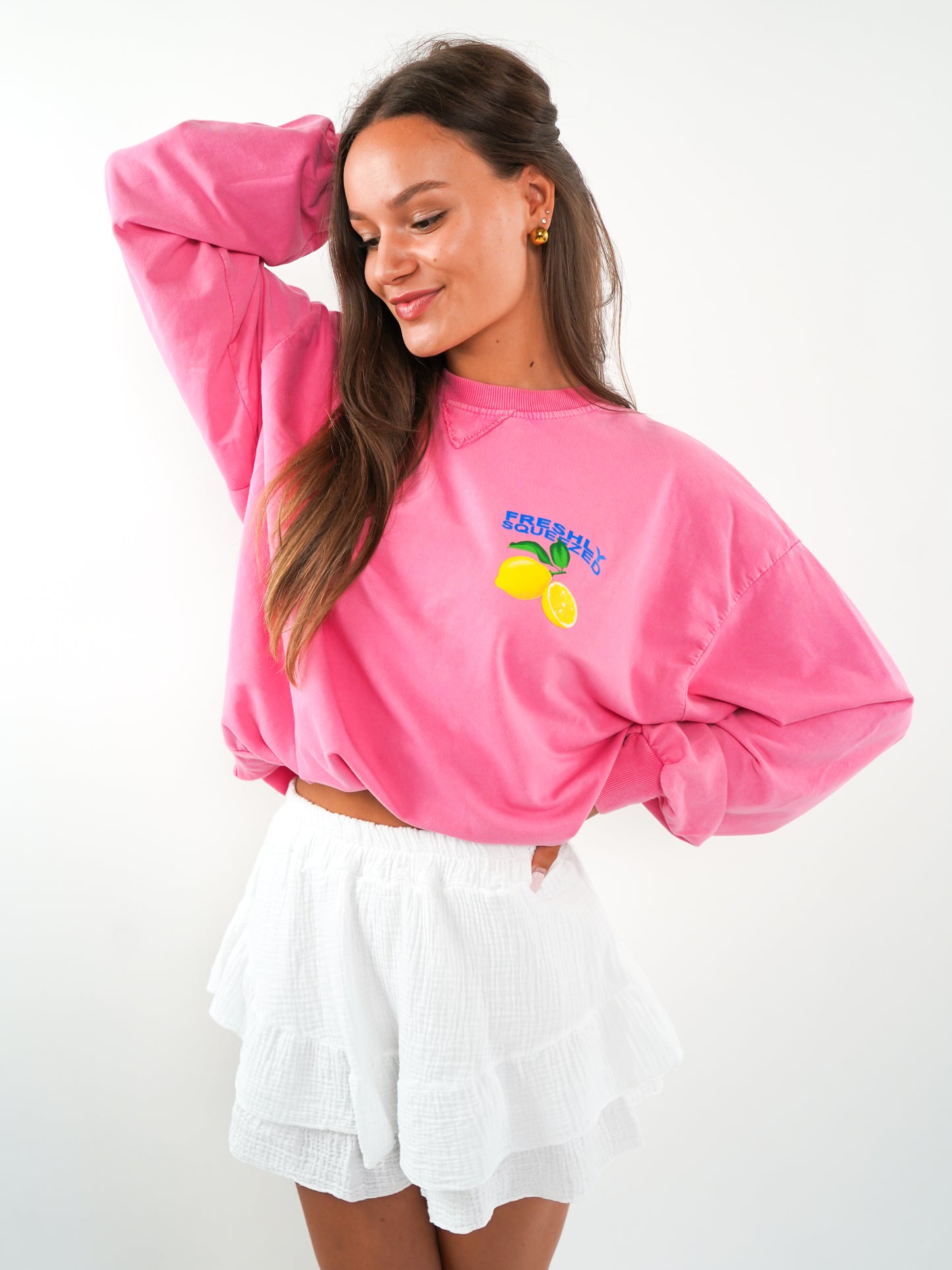 Freshly Squeezed Summer Sweatshirt - Rosa