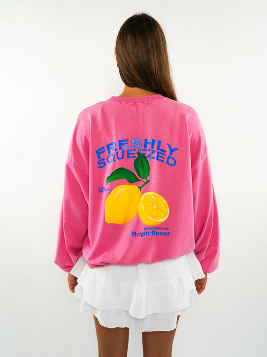 Freshly Squeezed Summer Sweatshirt - Rosa