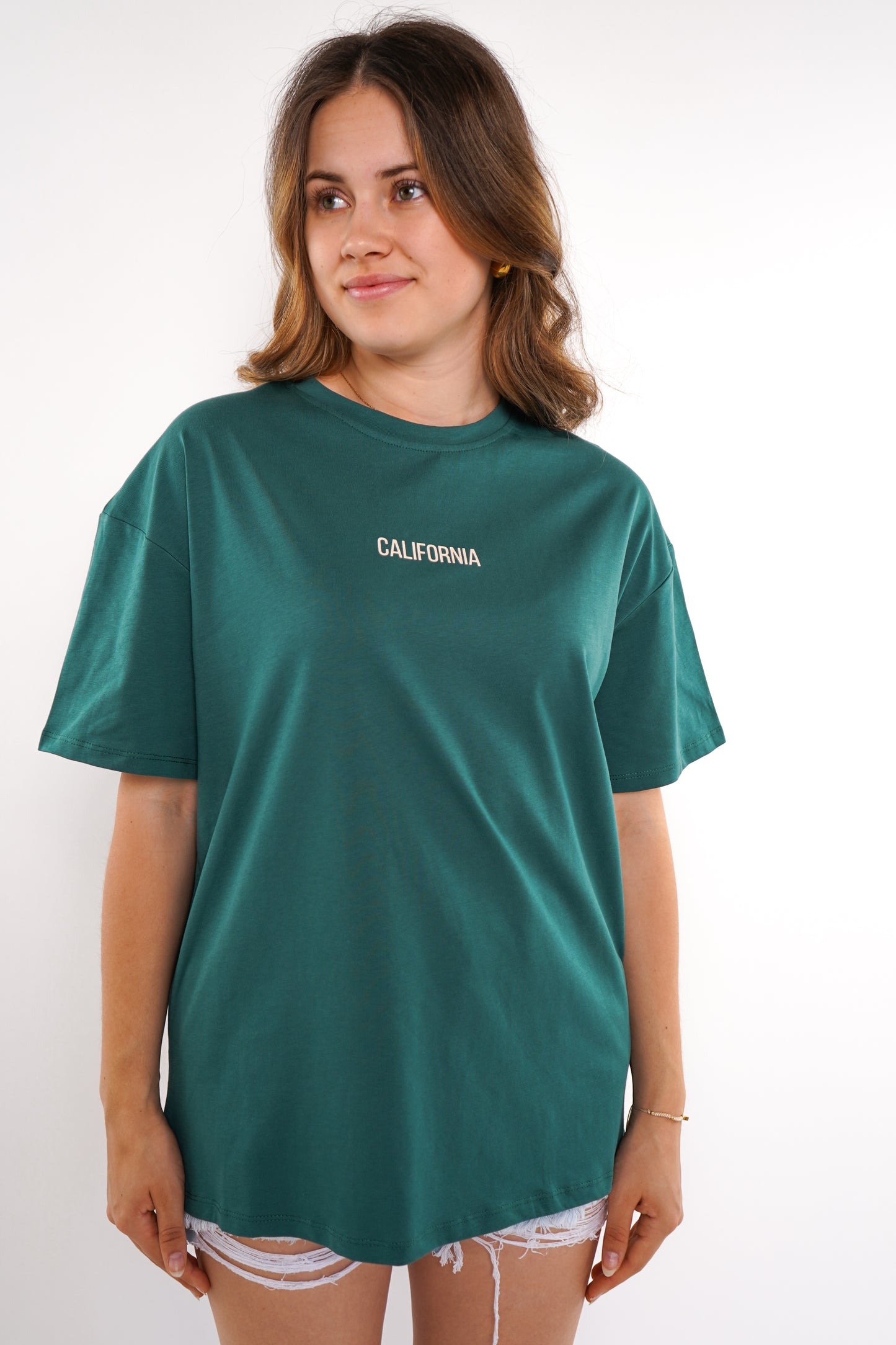 California BackPrint Tee - dunkelgrün