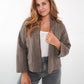 Musselin Steppjacke Valerie - Braun mit Grau