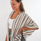 Musselinshirt Mara Stripes - Creme/Grau