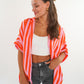 Musselinshirt Mara Stripes - Rosa/Orange