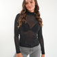 Starlight Mesh Longsleeve - Schwarz