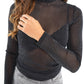 Starlight Mesh Longsleeve - Schwarz