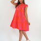 Musselin Hängerkleid Emma Stripes - Pink/Orange