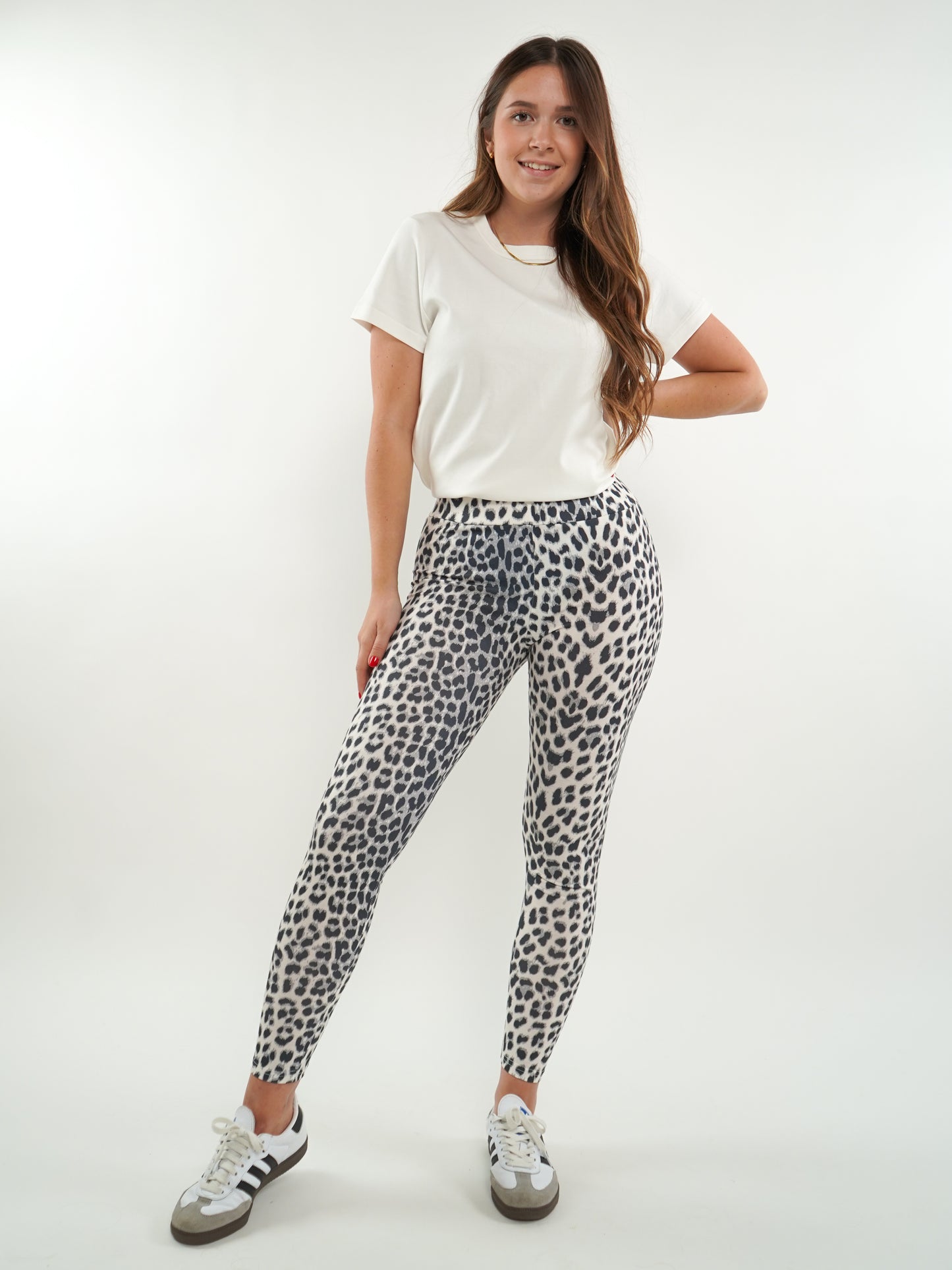 Leo High Waist Leggings - Weiß