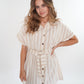 Minikleid Stripes Finja - Beige