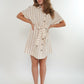 Minikleid Stripes Finja - Beige