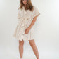 Minikleid Stripes Finja - Beige