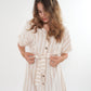 Minikleid Stripes Finja - Beige