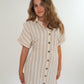 Minikleid Stripes Finja - Beige