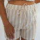 Stripes Shorts Finja - Beige