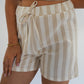 Stripes Shorts Finja - Beige